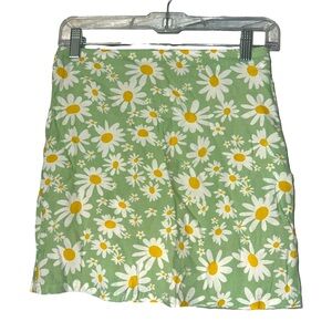Floral Green Skirt